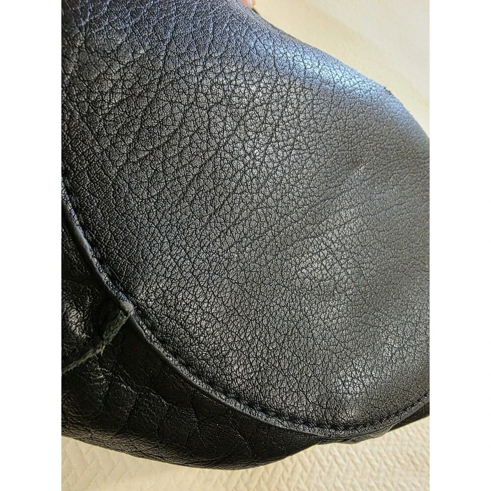 The Sak Indio Leather Hobo Bag Black Slouchy Boho Shoulder Purse